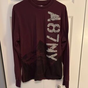 Aeropostale Maroon Crew Neck Tee